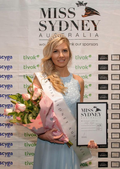 Holly Bryar, Miss Sydney Australia 2016